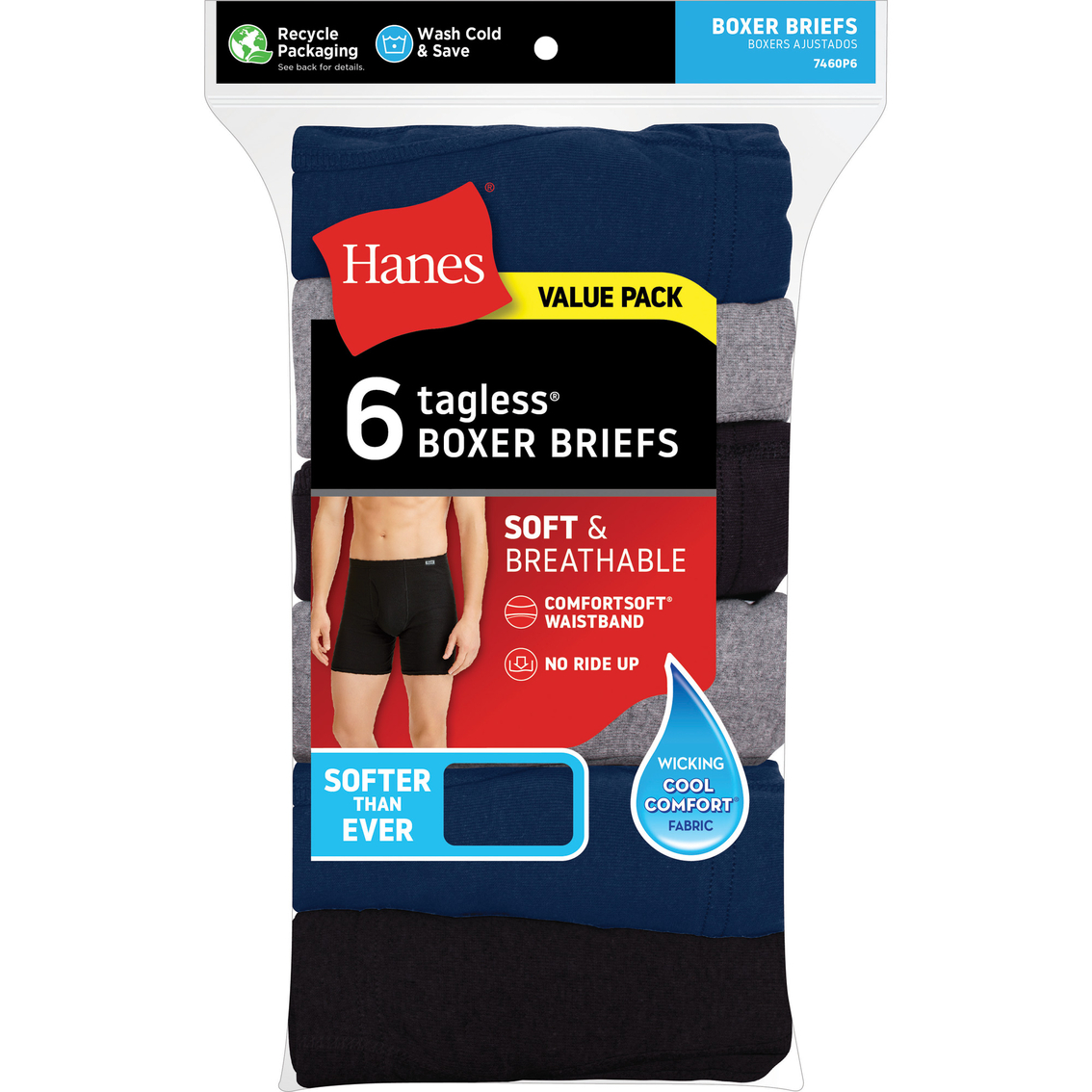 Hanes Tagless Boxer Briefs 6 Pk. | Underwear | Clothing & Accessories ...