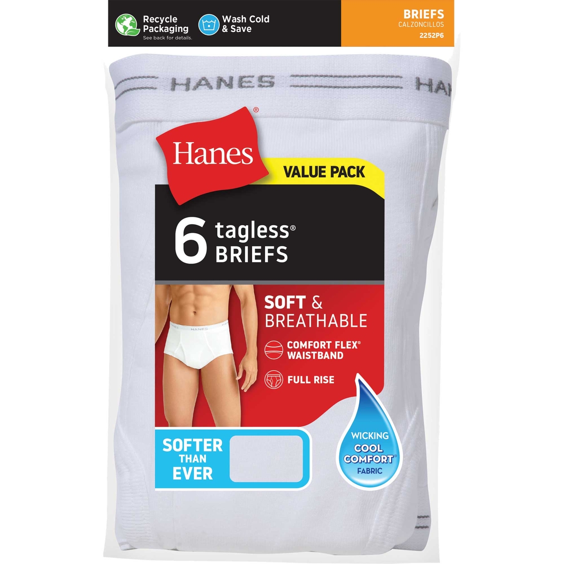 Hanes Tagless Briefs 6 Pk. | Underwear | Clothing & Accessories | Shop ...
