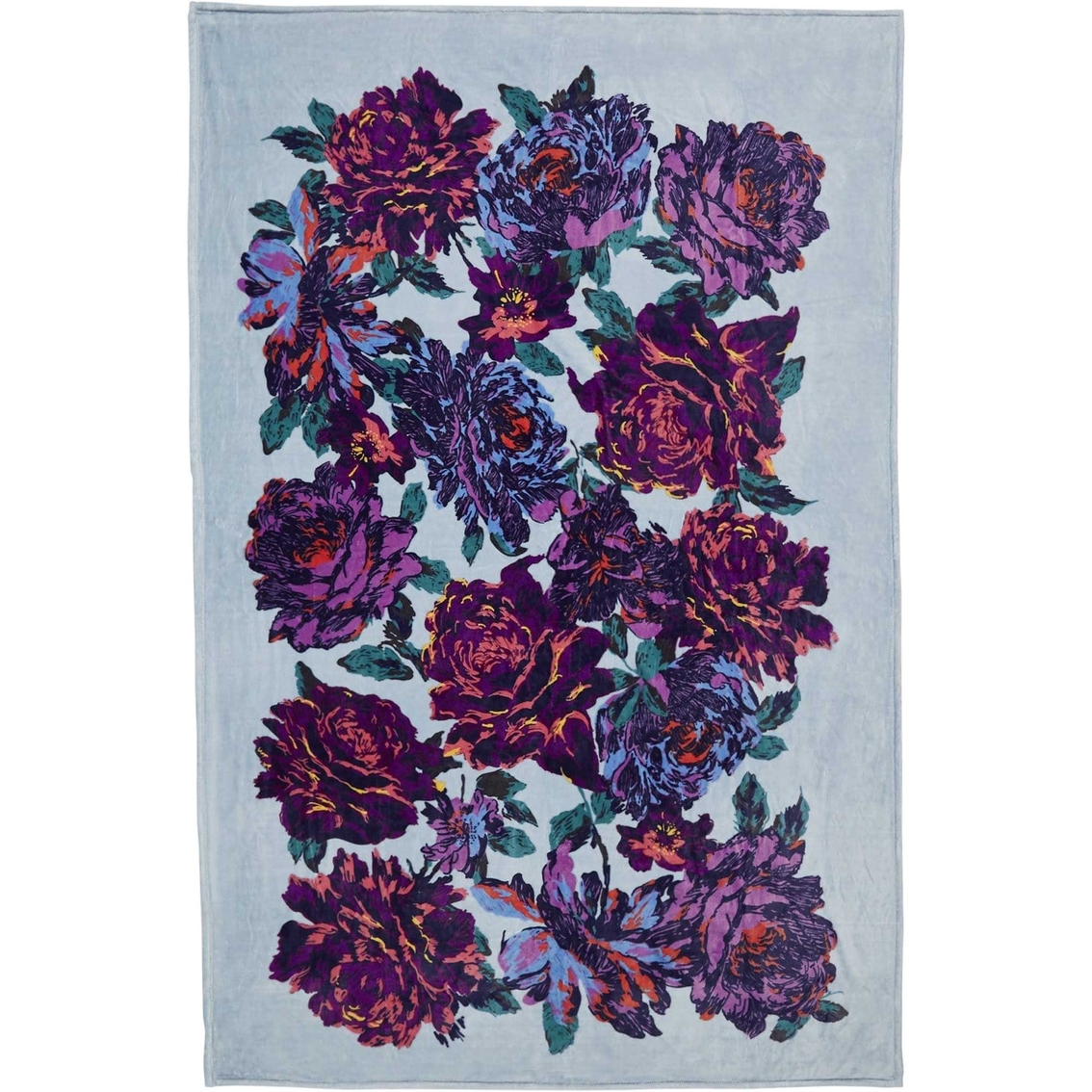 Vera Bradley Fleece Plush Throw Blanket Neon Blooms Blankets Bedding Accessories Household The Exchange
