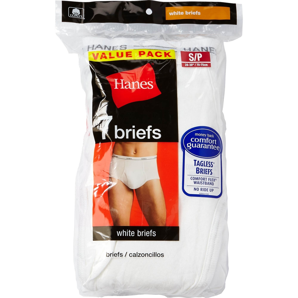 Hanes Tagless Comfortflex No Ride Up Briefs 7 Pk., Underwear & Undershirts  Empty, Clothing & Accessories