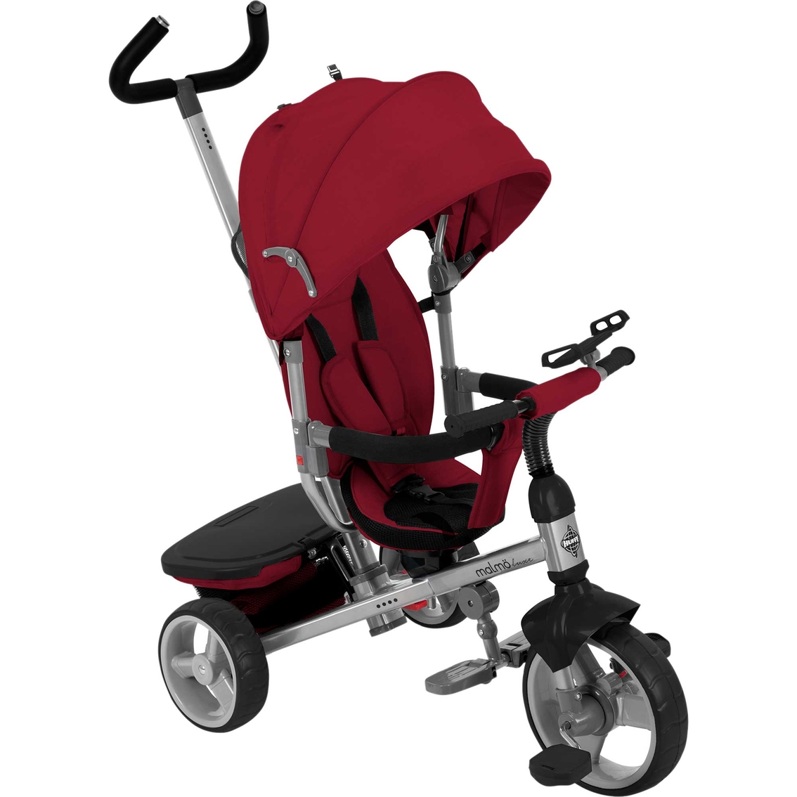 Huffy Malmo Luxe Canopy Tricycle with Push Handle