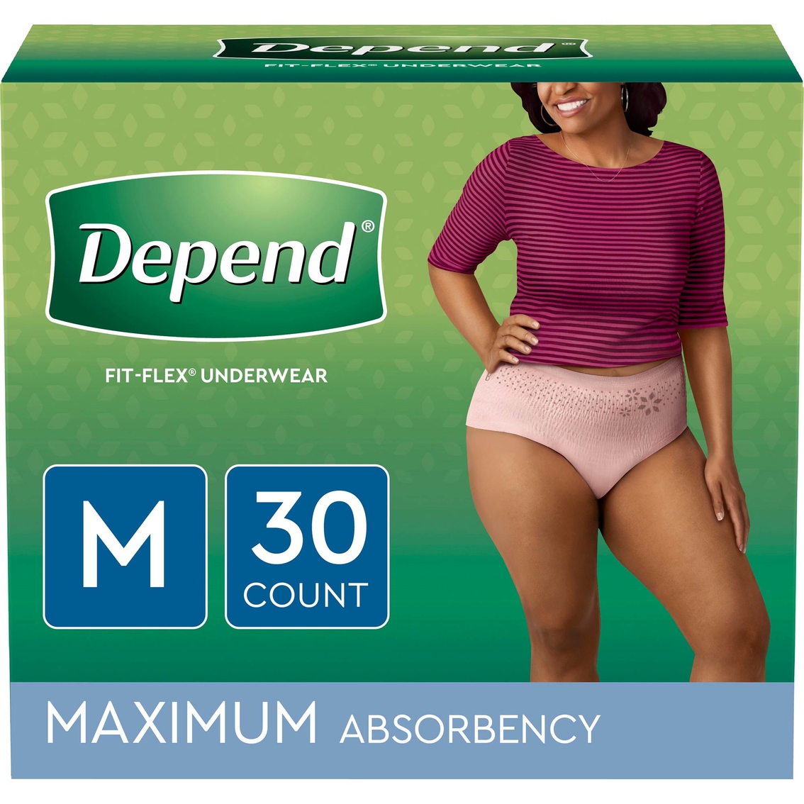 Depend Fit Flex Maximum Absorbency Incontinence Underwear For