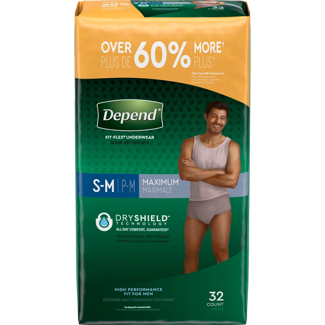 Depend Fit Flex Maximum Absorbency Incontinence Underwear For Men, Incontinence, Beauty & Health