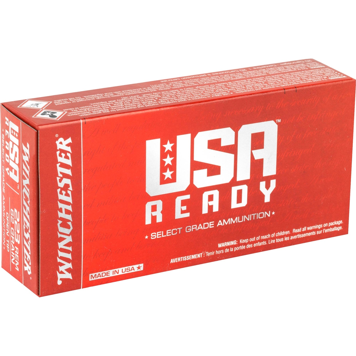 Winchester USA Ready 223 Rem 62 Gr. Open Tip, 20 Rnd - Image 3 of 4