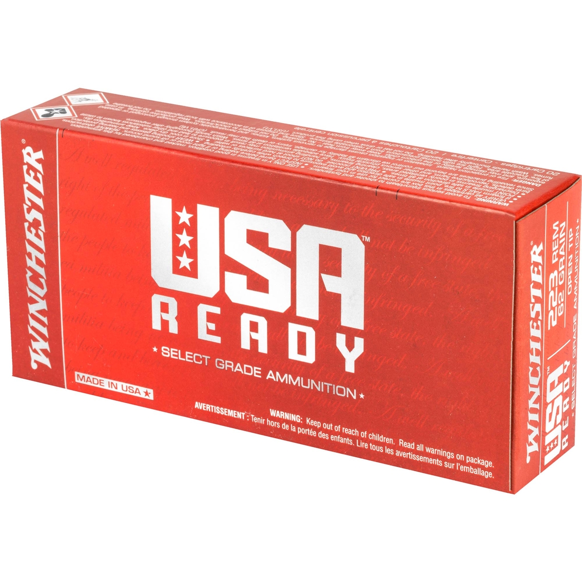 Winchester USA Ready 223 Rem 62 Gr. Open Tip, 20 Rnd - Image 4 of 4