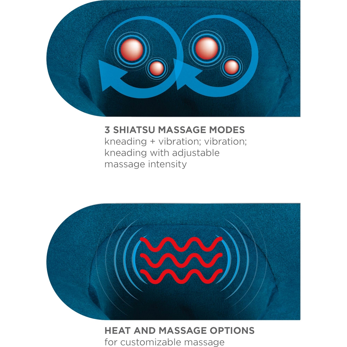 Conair Cordless Neck Rest Pillow with Shiatsu, Heat & Vibration - Image 7 of 8