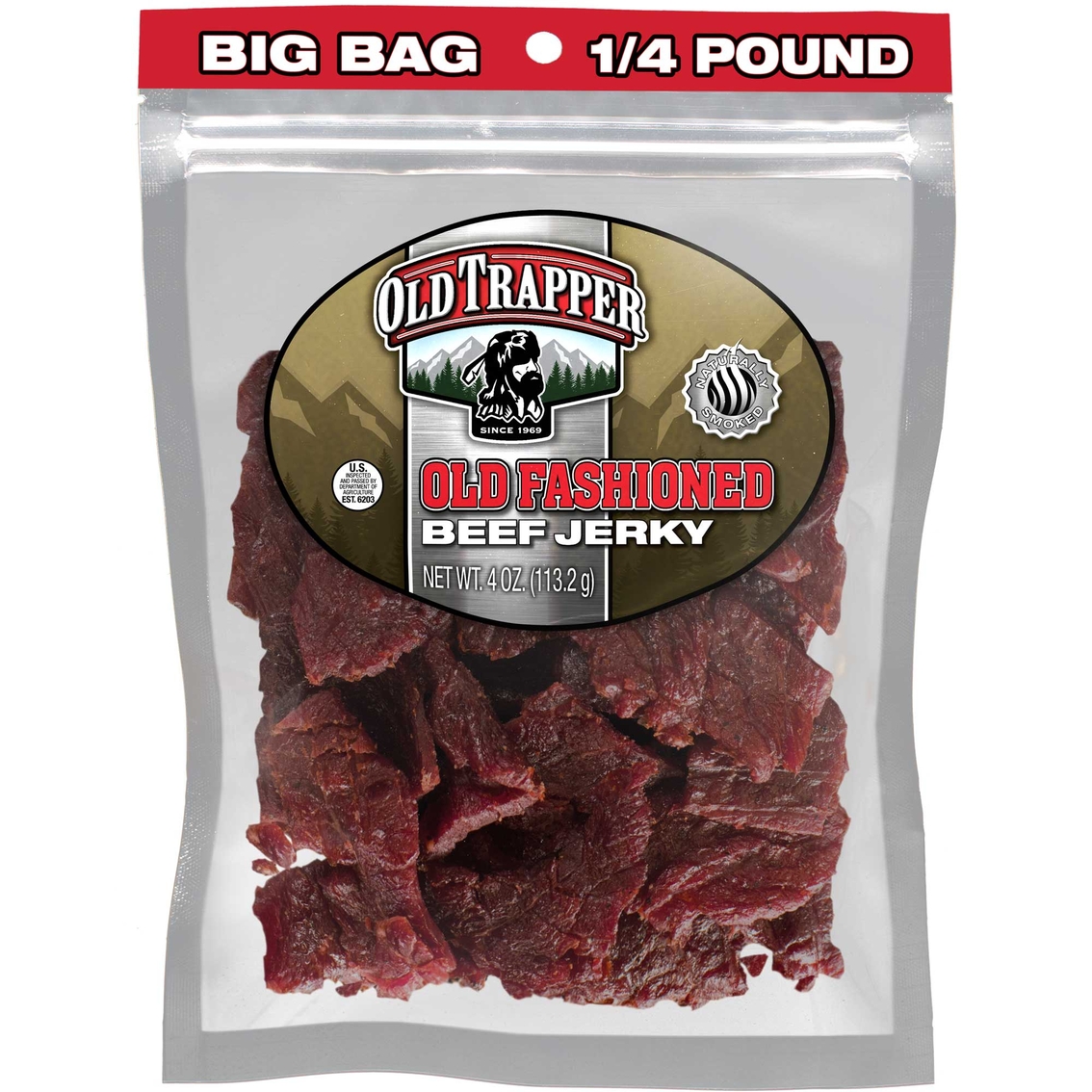Old Trapper Old Fashioned Beef Jerky 4 oz. - Image 1 of 2