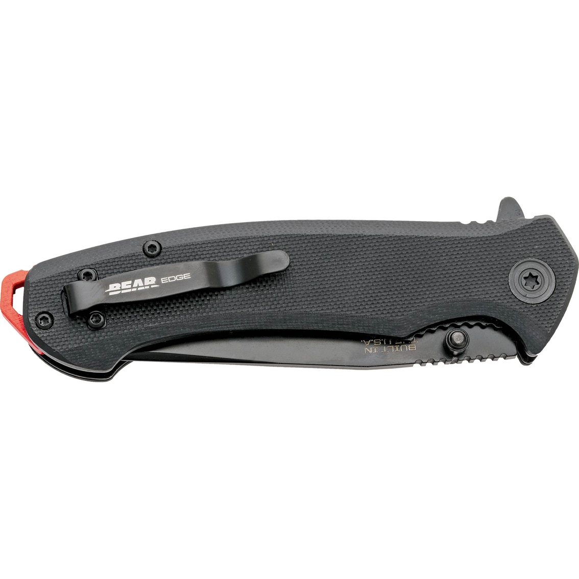 Bear & Son Cutlery 112 4-5/8 in. Black G10 Assisted Opener Knife with Black Blade - Image 2 of 2