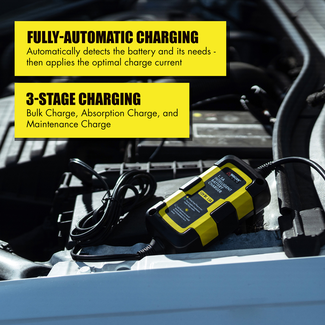 Wagan 1.5A Intelligent Battery Charger - Image 5 of 5