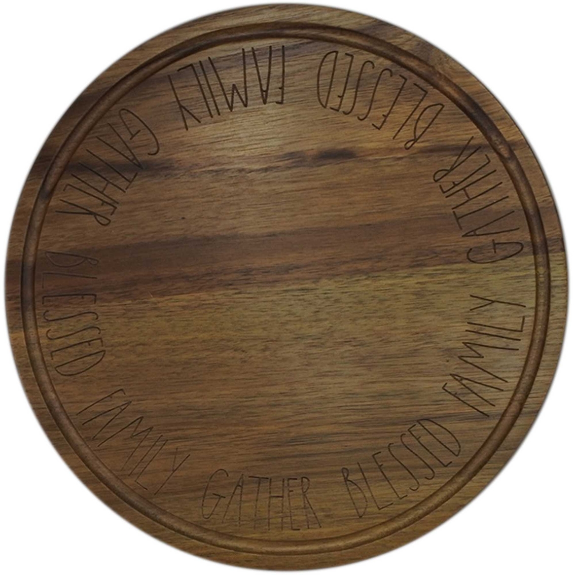Rae Dunn Round Wooden Board, Platters & Trays, Household