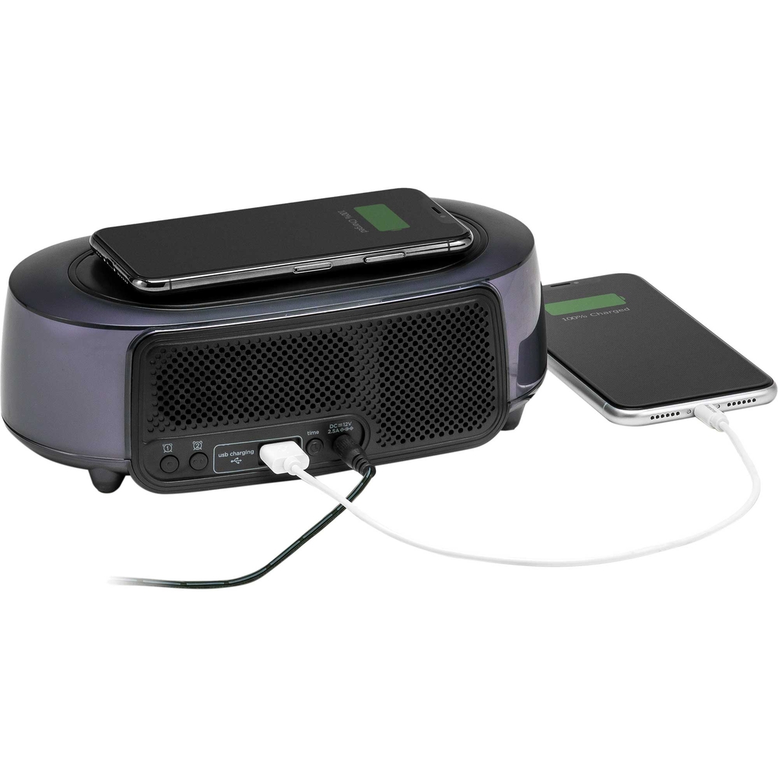 iHome TimeBoost Bluetooth Speaker with Alarm Clock and Qi Wireless Charging - Image 9 of 10