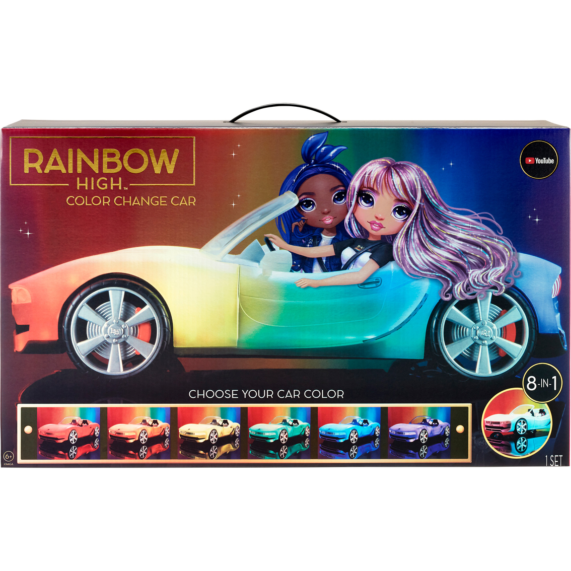 LOL Surprise Rainbow High Convertible Color Change Car - Image 1 of 10