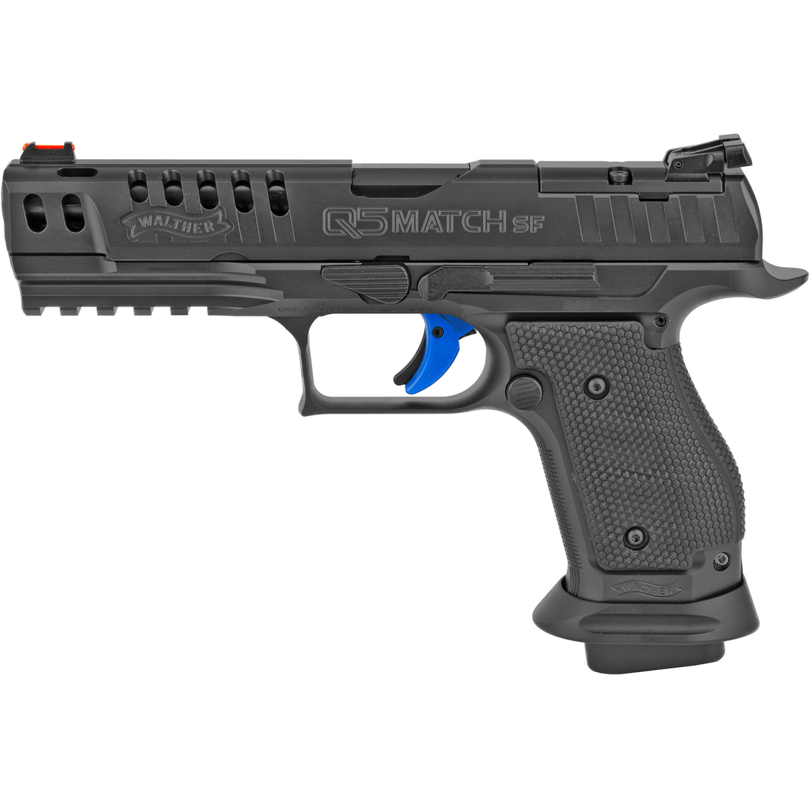 Walther PPQ Q5 Match Steel Frame Pro 9mm 5 in. Barrel Optic Ready 17 Rnd Pistol Blk - Image 2 of 3