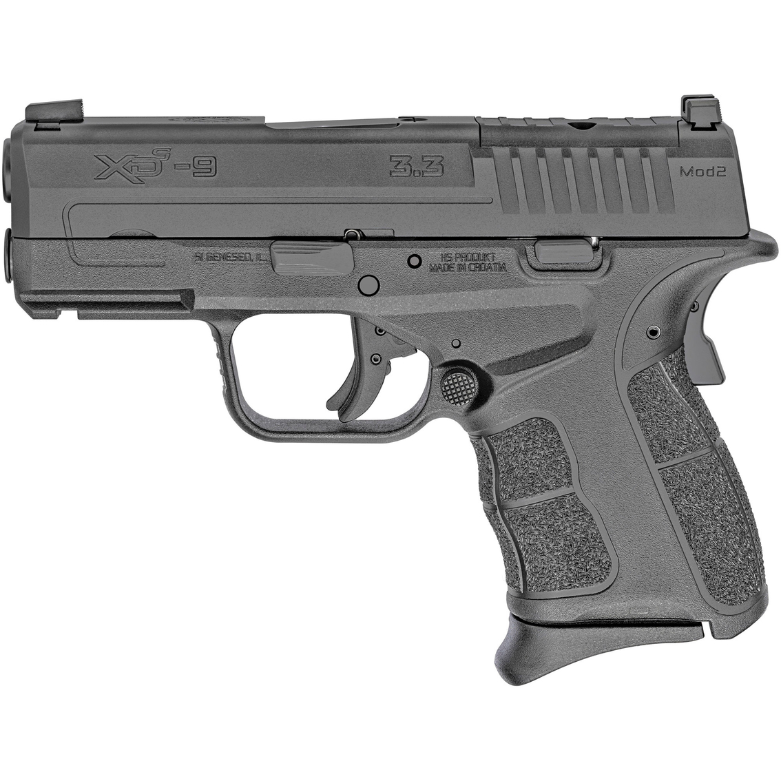 Springfield Armory XDS-Mod 2 OSP 9mm 3.3 in. Barrel Optic Ready 9 Rnd Pistol Black - Image 2 of 3