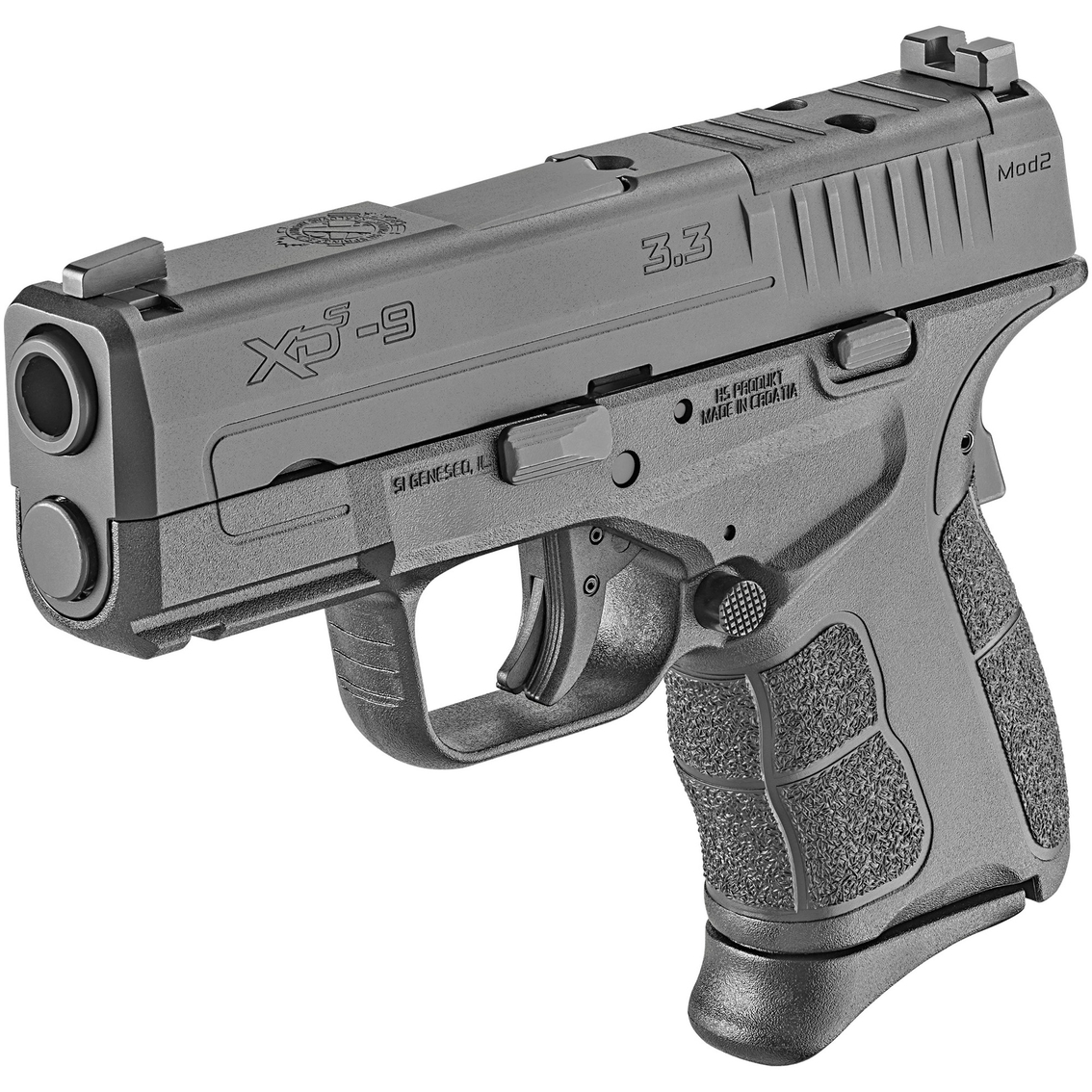 Springfield Armory XDS-Mod 2 OSP 9mm 3.3 in. Barrel Optic Ready 9 Rnd Pistol Black - Image 3 of 3