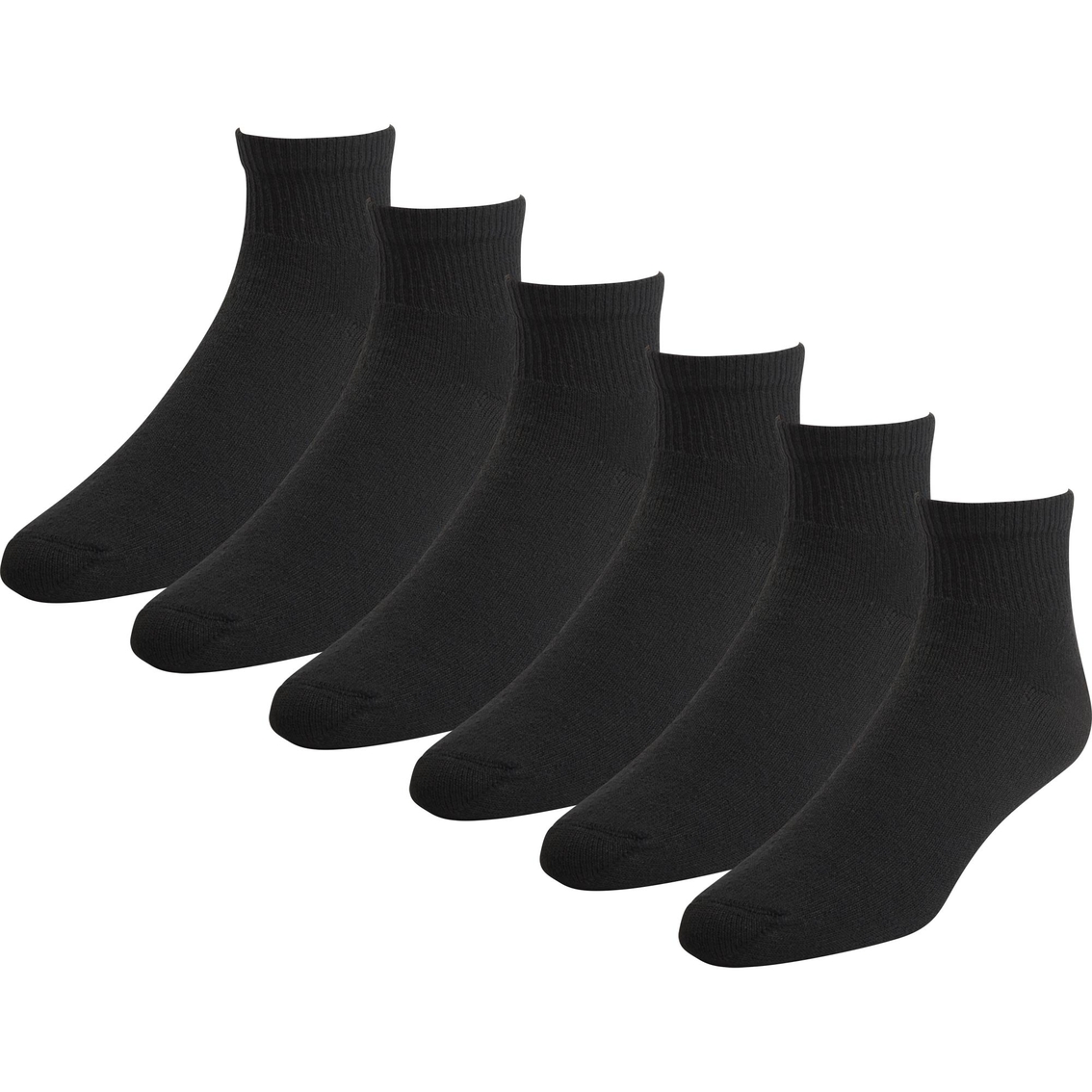 Hanes Ankle Socks 6 Pk., Black | Socks | Clothing & Accessories | Shop ...