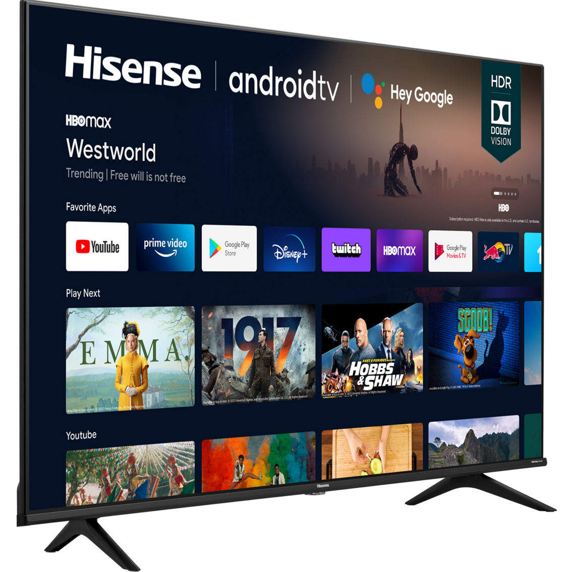 Hisense 43 in. UHD 4K Android Smart TV 43A6G8 - Image 2 of 3