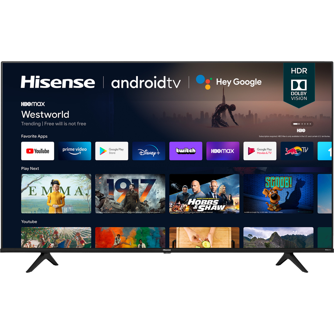 Hisense 75 in. UHD 4K Android Smart TV 75A6G