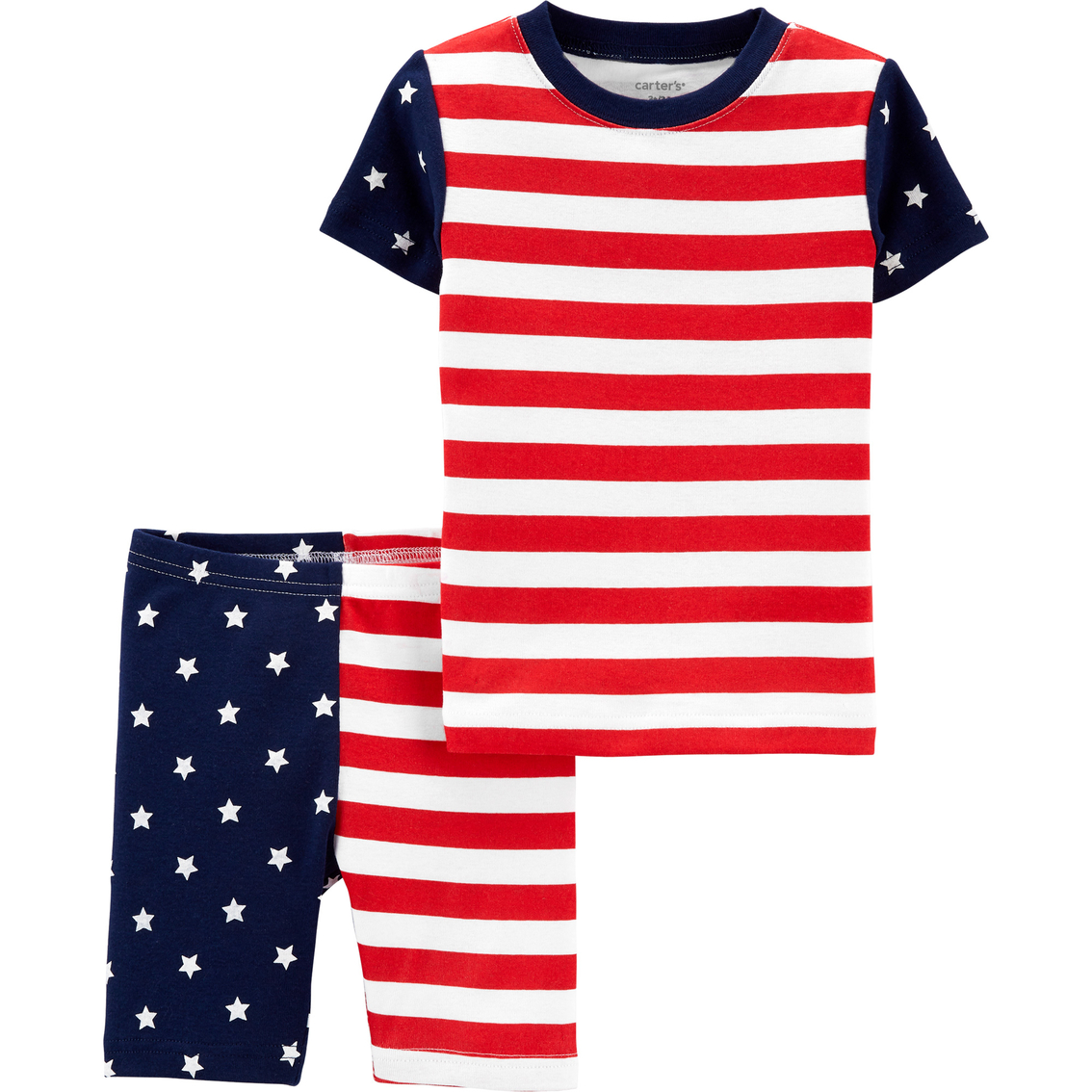 Carter's Toddler Boys 2 Pc. 4th Of July 100% Snug Fit Cotton Pajama Set ...