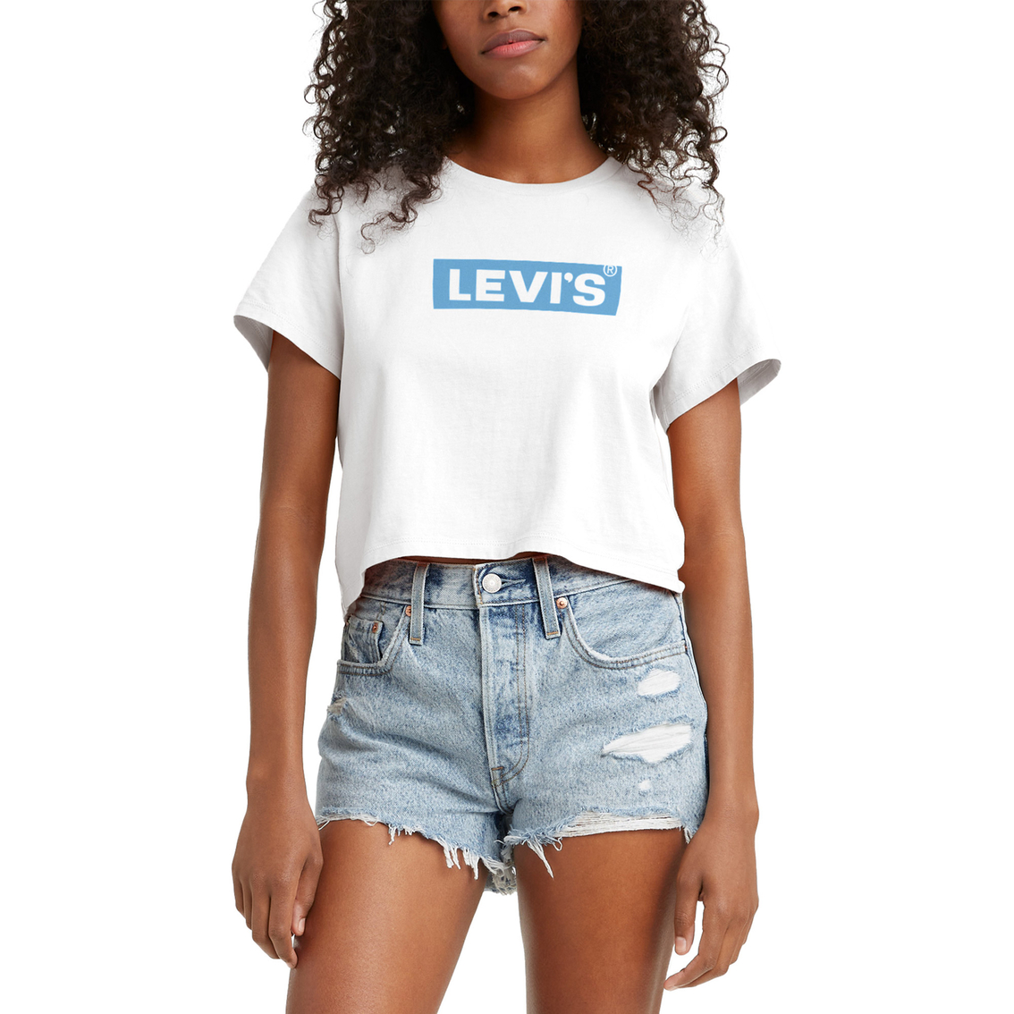 Levi's Cropped Jordie Tee | T-shirts | Clothing & Accessories | Shop ...