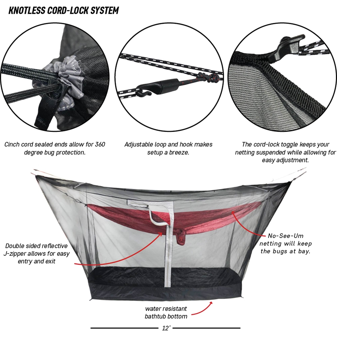 Grand Trunk Mozzy 360 Shelter Deluxe Mosquito Netting - Image 8 of 10