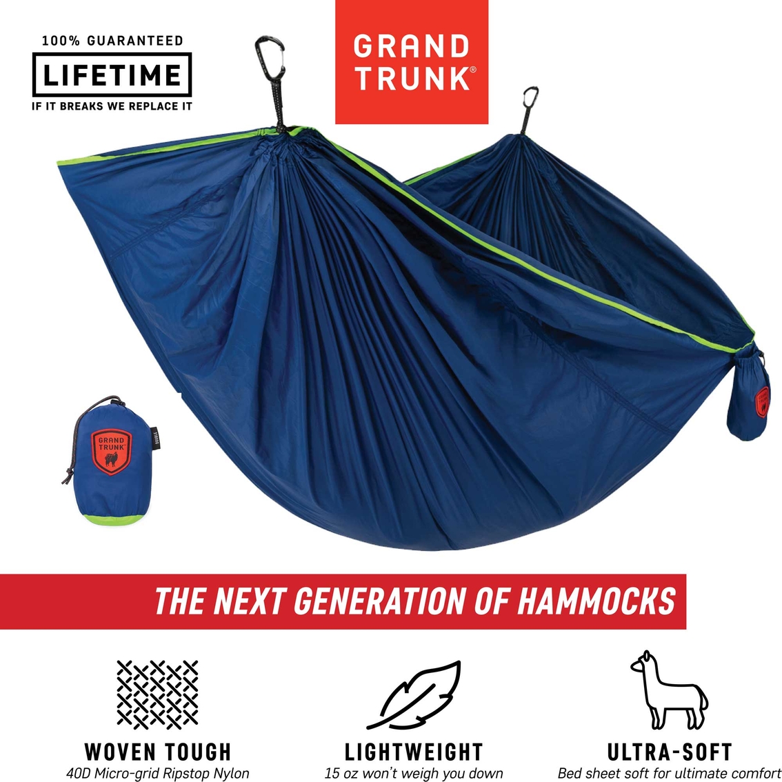Grand Trunk TrunkTech Double Hammock - Image 2 of 7
