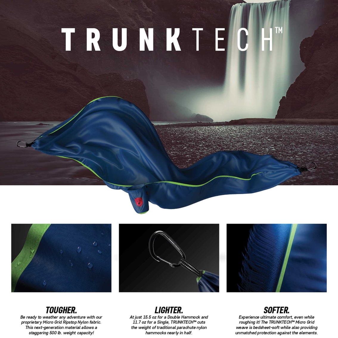 Grand Trunk TrunkTech Double Hammock - Image 4 of 7