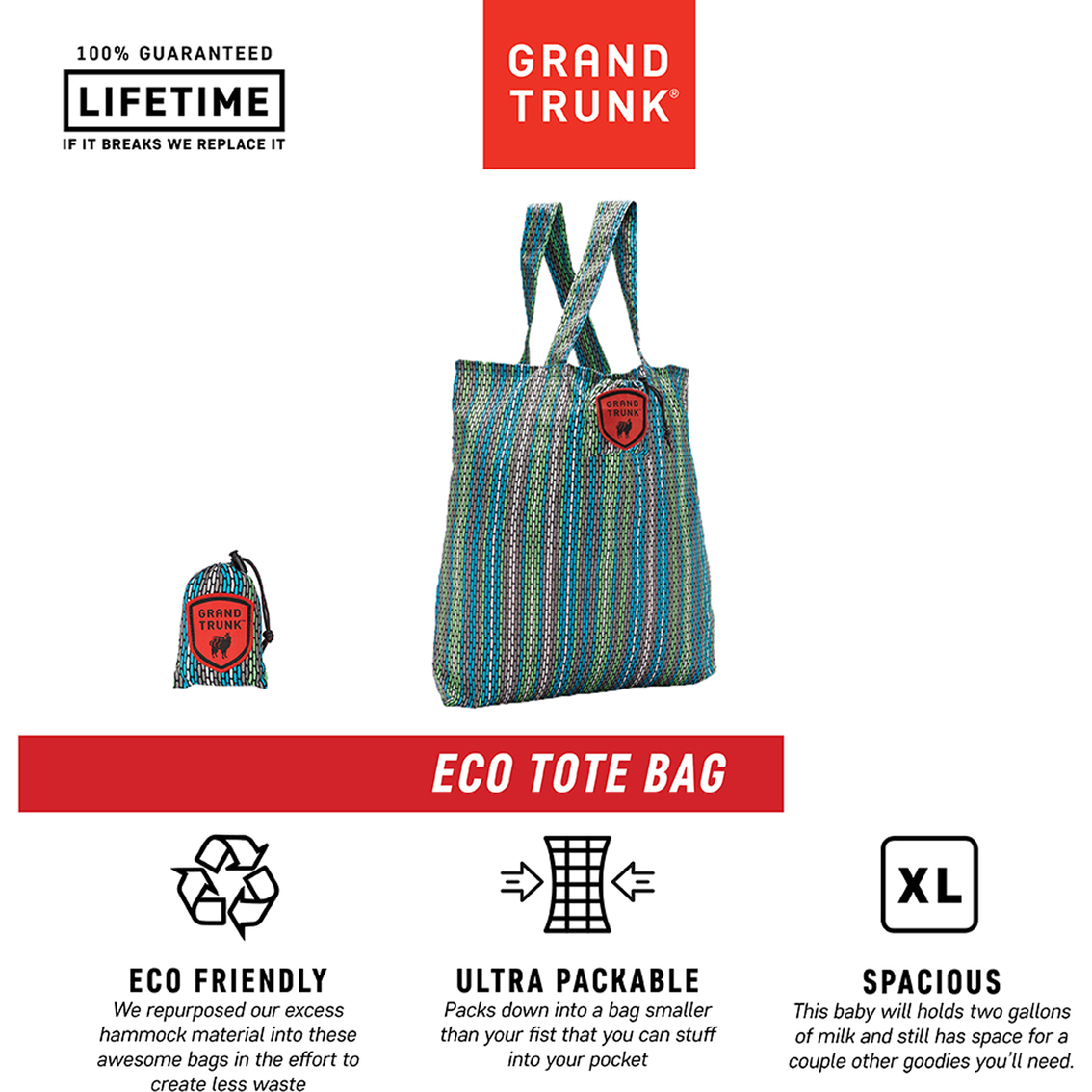 Grand Trunk Eco Tote Bag - Image 2 of 3
