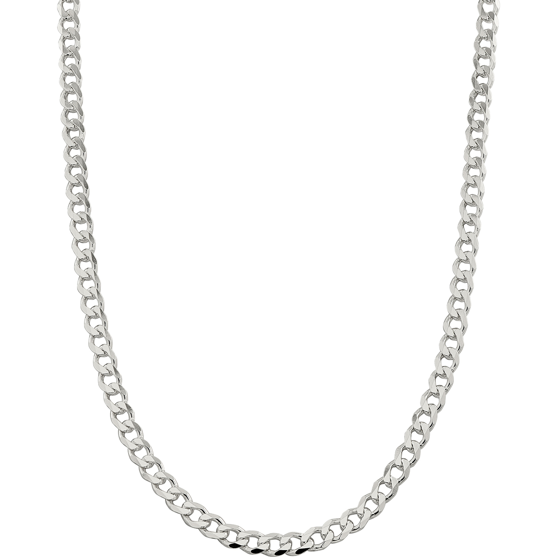 Sterling Silver 7.5mm Curb Chain Bracelet - Image 2 of 2