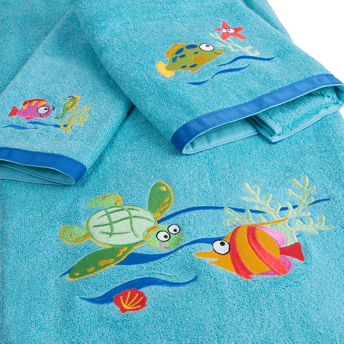 Allure Fish Tails 3 pc. Towel Set - Image 2 of 3