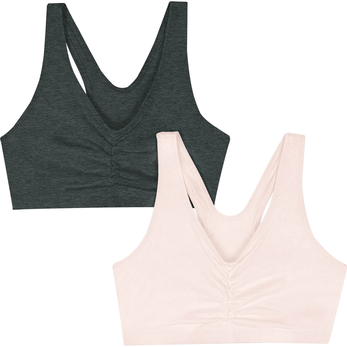 Hanes Cooling Comfort Wire Free Cotton Pullover Bra 2 Pk., Bras, Clothing  & Accessories