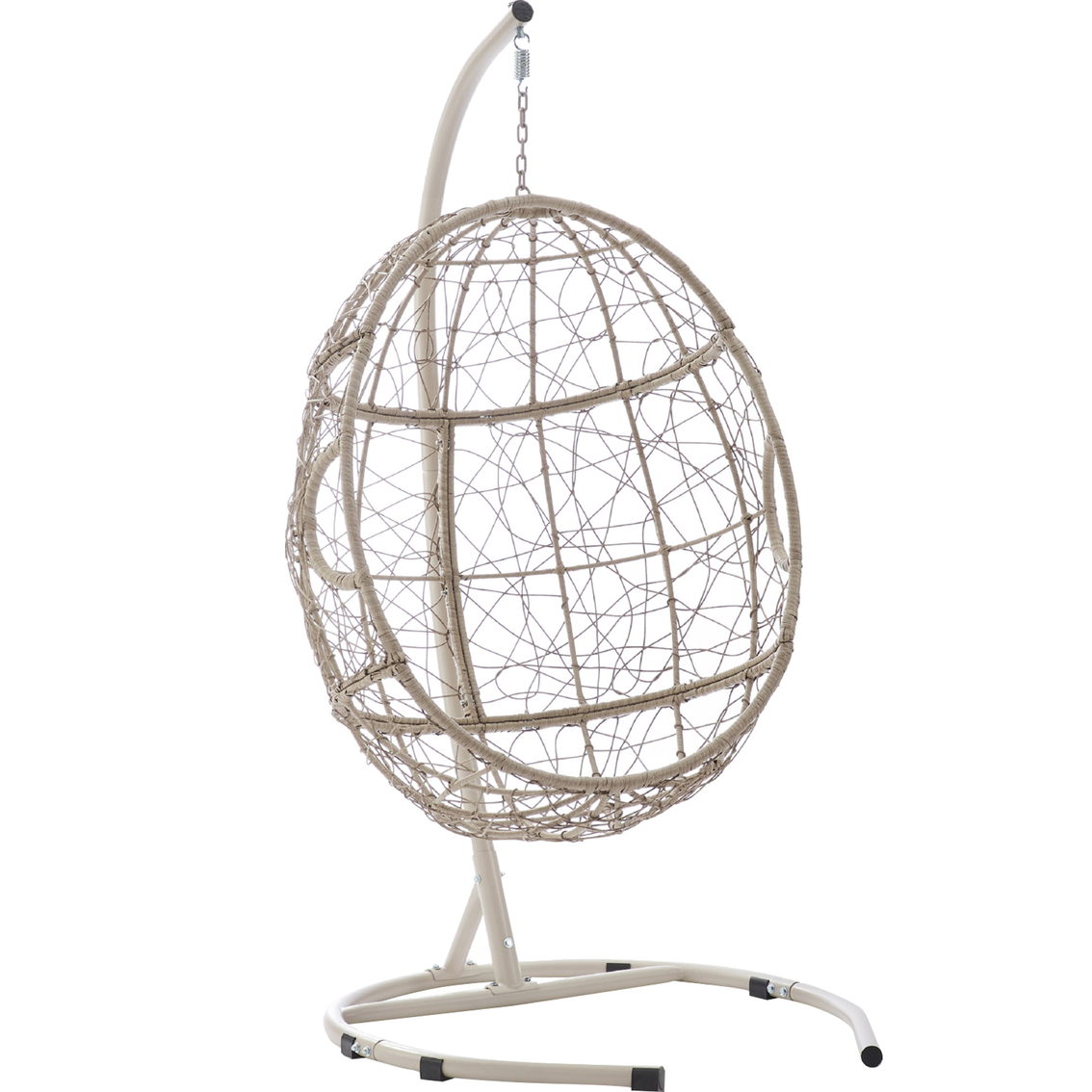 Crosley Cleo Wicker Hanging Egg Chair with Stand - Image 2 of 2