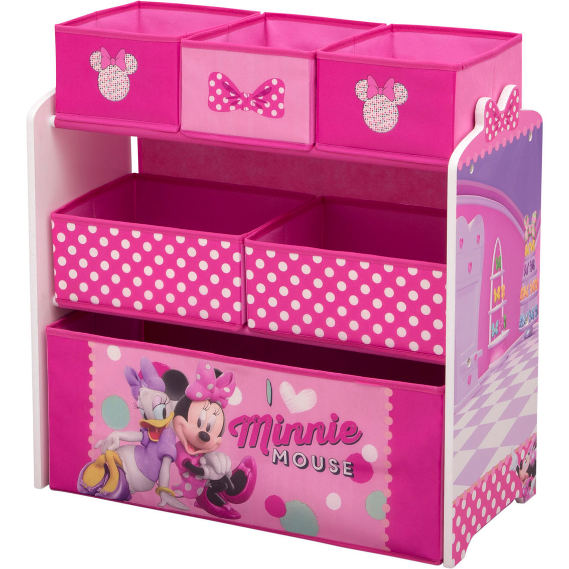 Delta Children Disney Minnie Mouse Design and Store 6 Bin Organizer - Image 2 of 7
