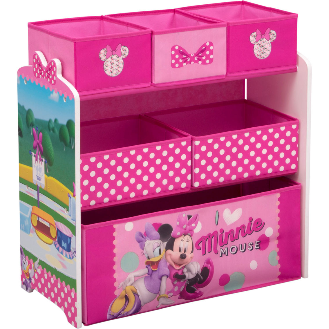Delta Children Disney Minnie Mouse Design and Store 6 Bin Organizer - Image 3 of 7