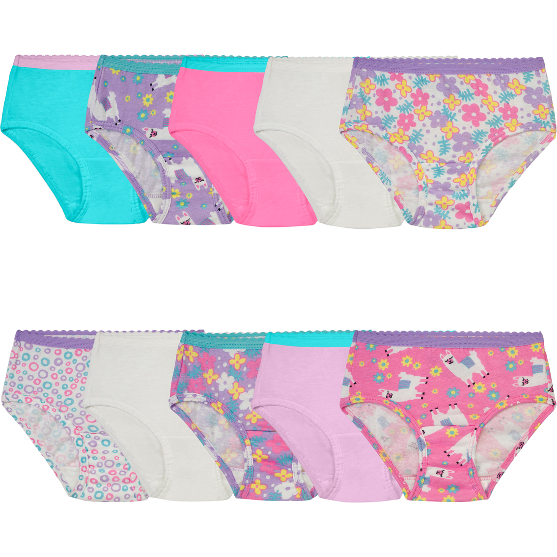 Fruit Of The Loom Toddler Girls Brief Panty 10 Pk., Toddler Girls 2t-5t, Clothing & Accessories