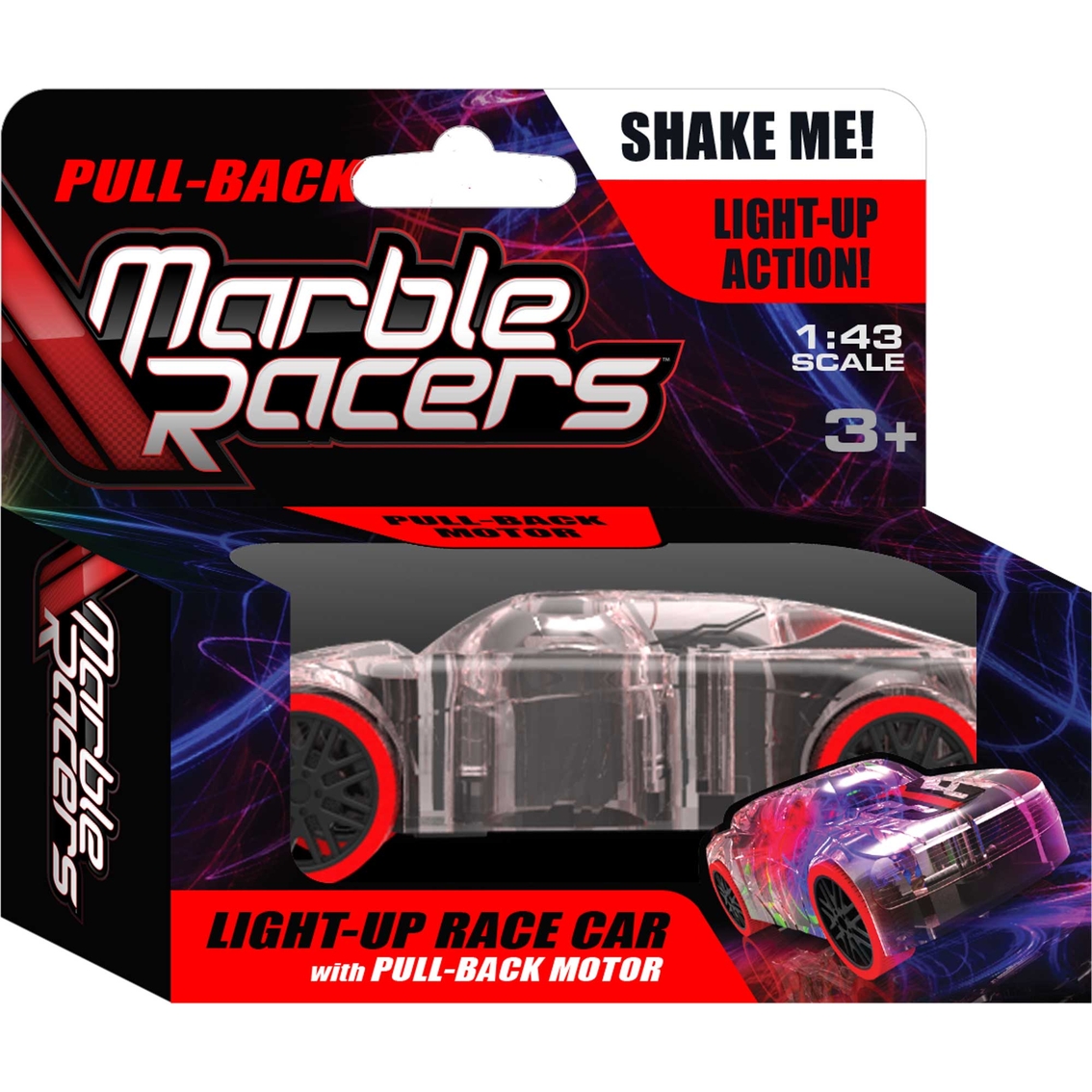 Marble Racers Light up 1 43 Scale Race Toy Car With Pull-back Motor Set of 2 for sale online 