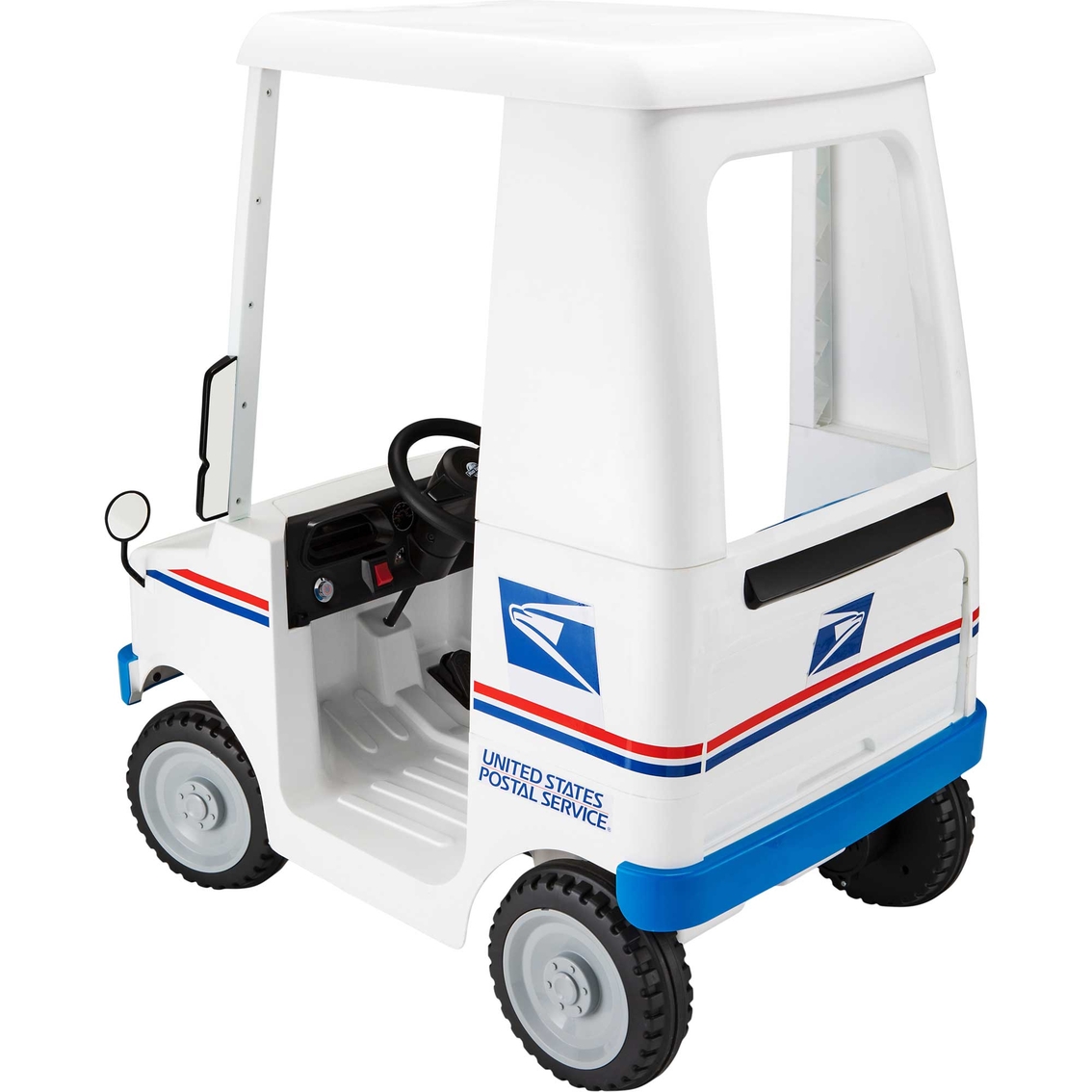 KidTrax US Postal Service 6 Volt Mail Delivery Truck Electric Ride On Toy - Image 4 of 4