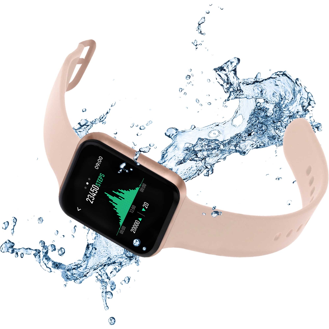 iTouch Air 3 Smartwatch Fitness Tracker Rose Gold Case Blush Strap 500009R-0-51-C12 - Image 3 of 5