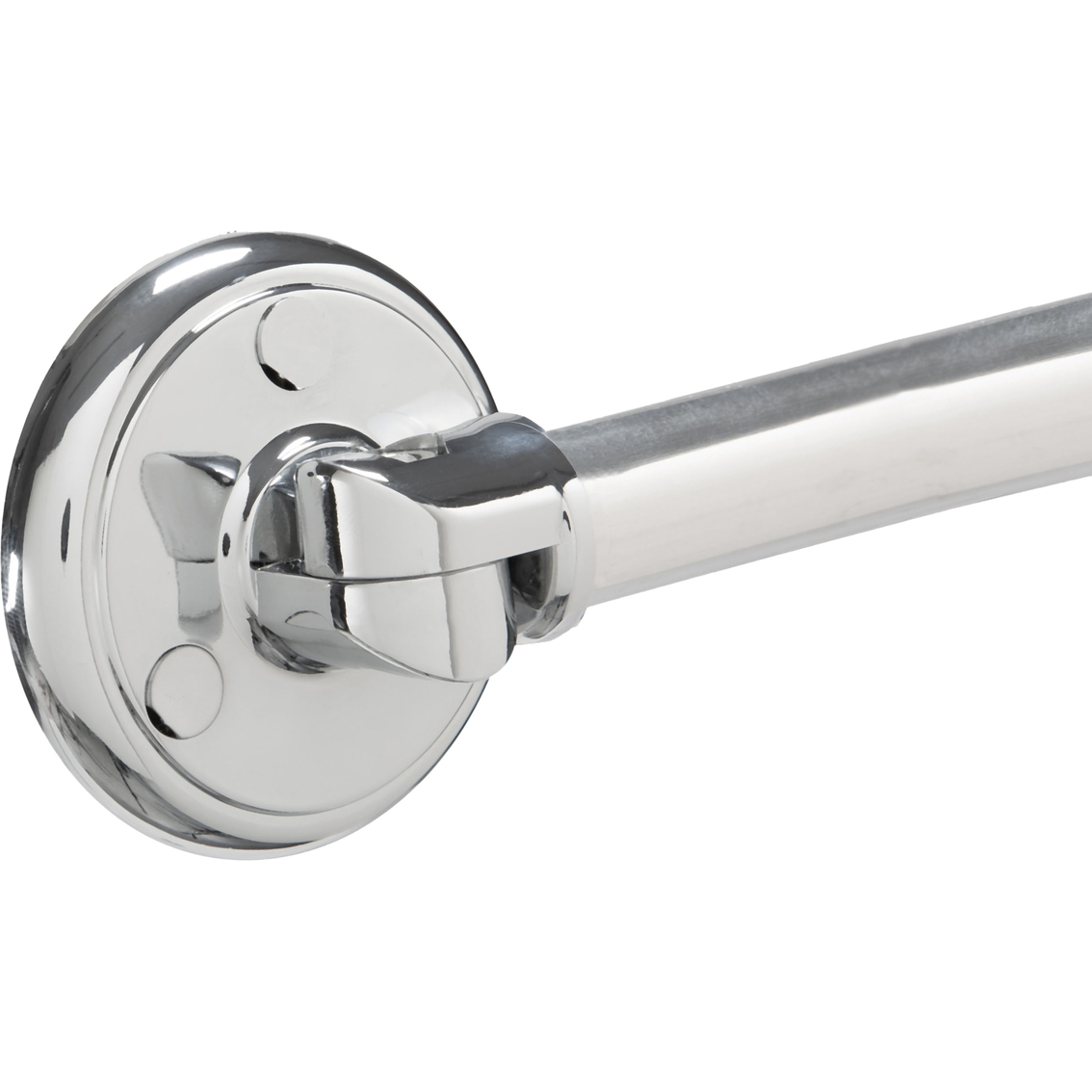 Bath Bliss Wall Mountable Curved Adjustable Shower Rod in Aluminum - Image 3 of 5