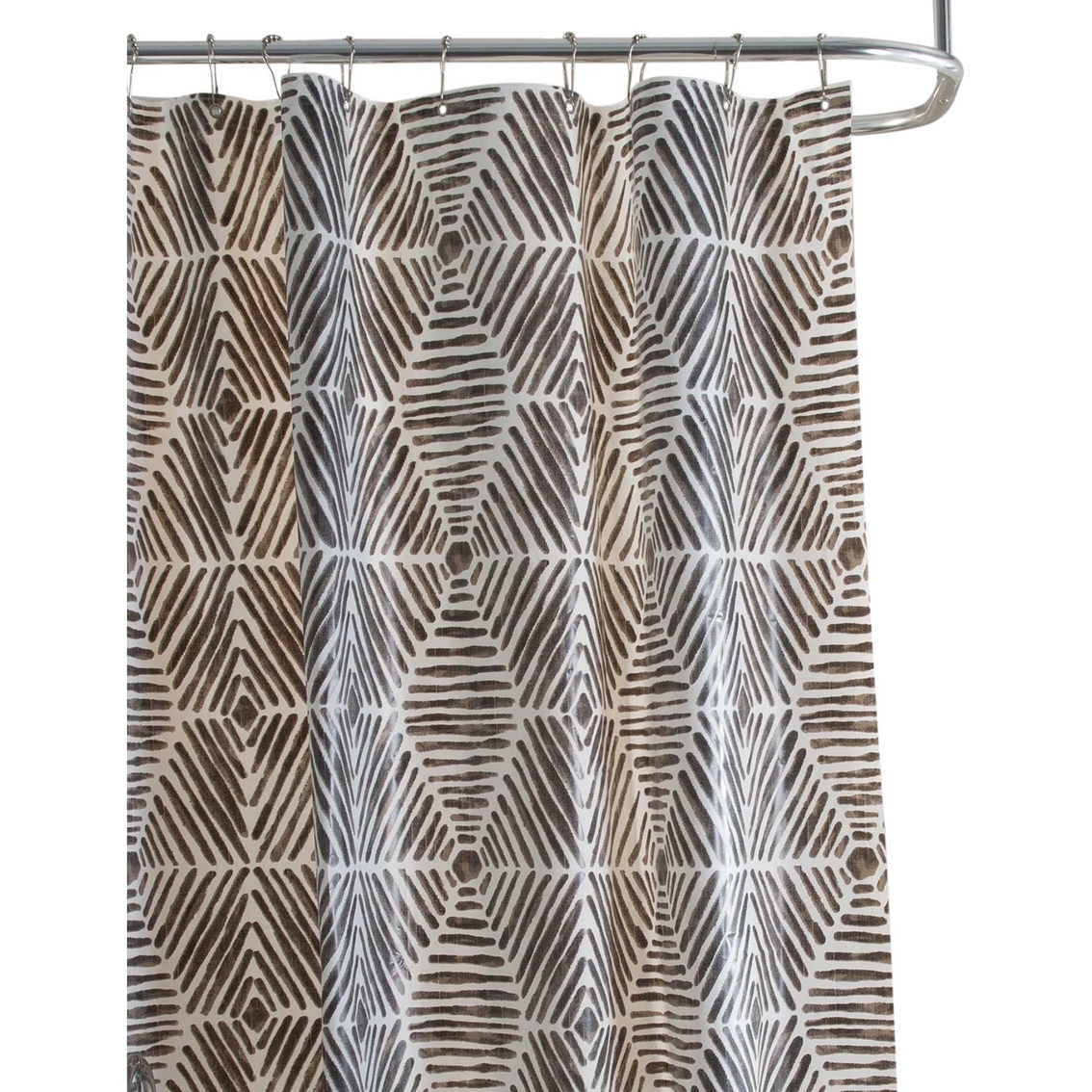 Bath Bliss Abstract Design PEVA Shower Curtain - Image 2 of 3