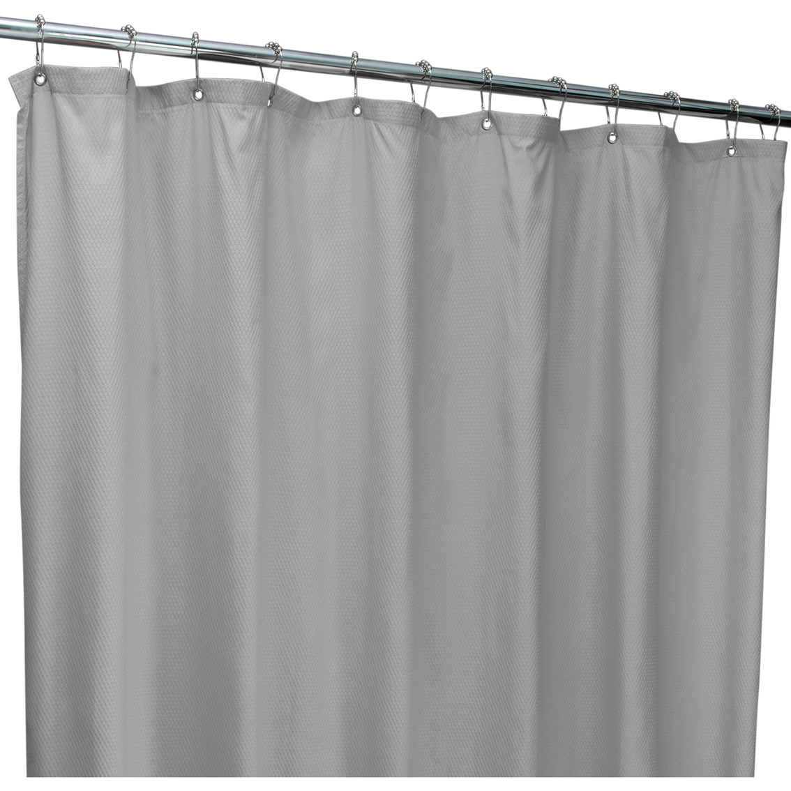 Bath Bliss Microfiber Soft Touch Diamond Design Shower Curtain Liner - Image 2 of 4