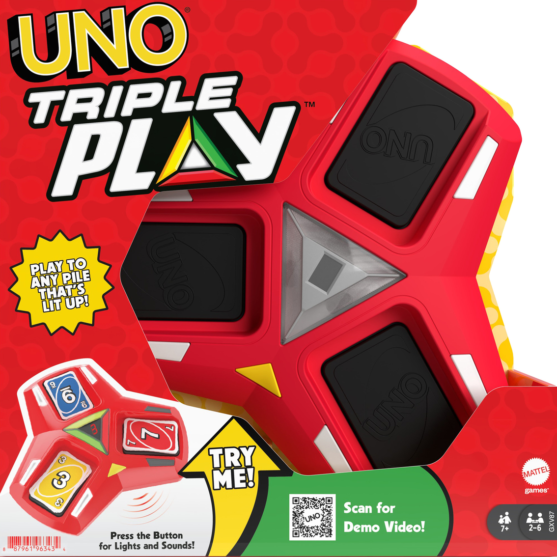 Mattel Uno Triple Play Game, Card & Dice Games, Baby & Toys