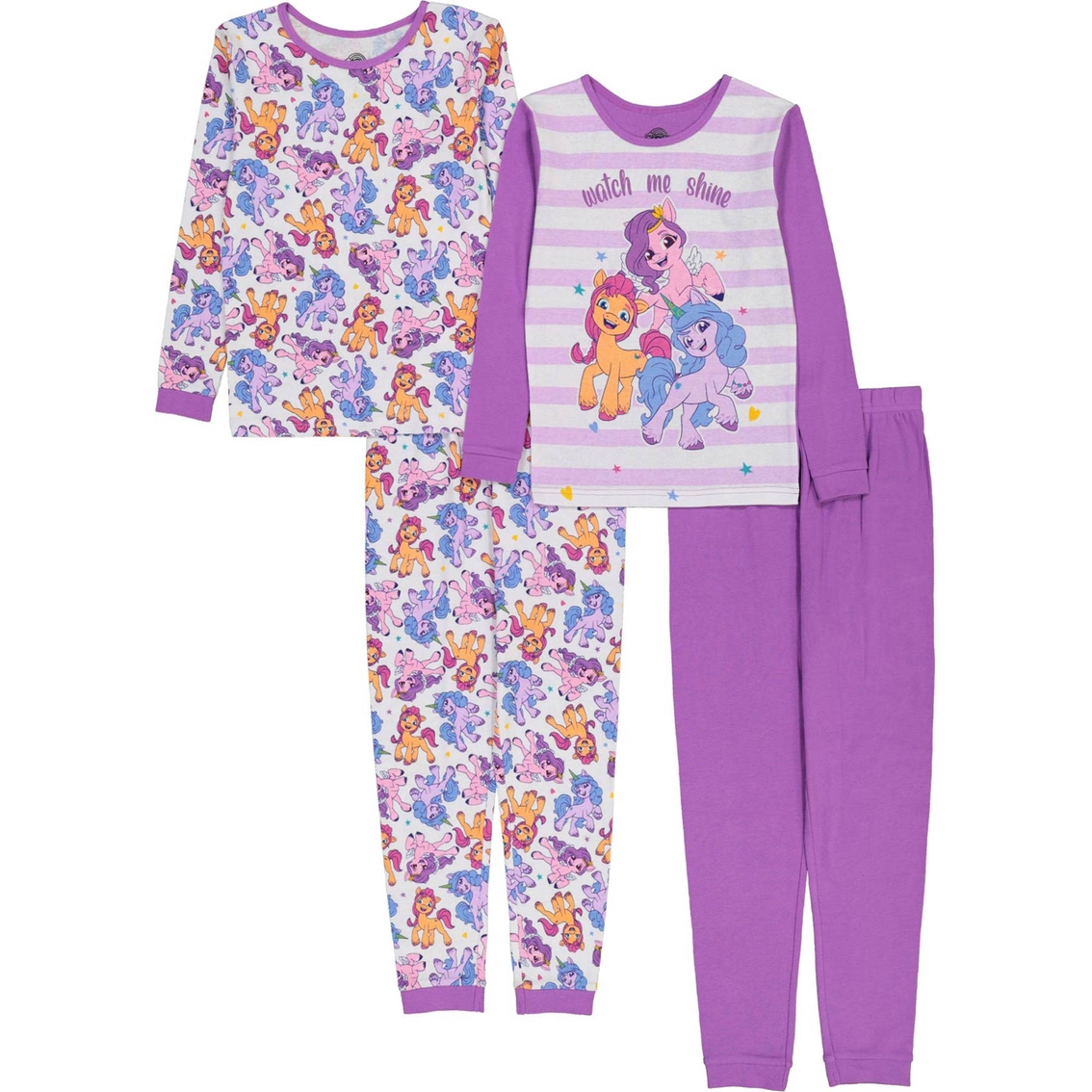 My Little Pony Girls 4 Pc. Cotton Pajama Set | Girls 4-6x | Back To ...