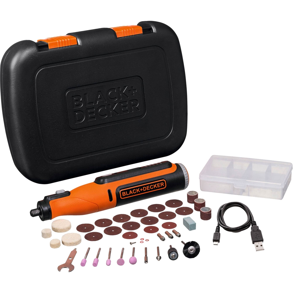 Black + Decker 8v Max Cordless Rotary Tool With 35 Pc. Accessory