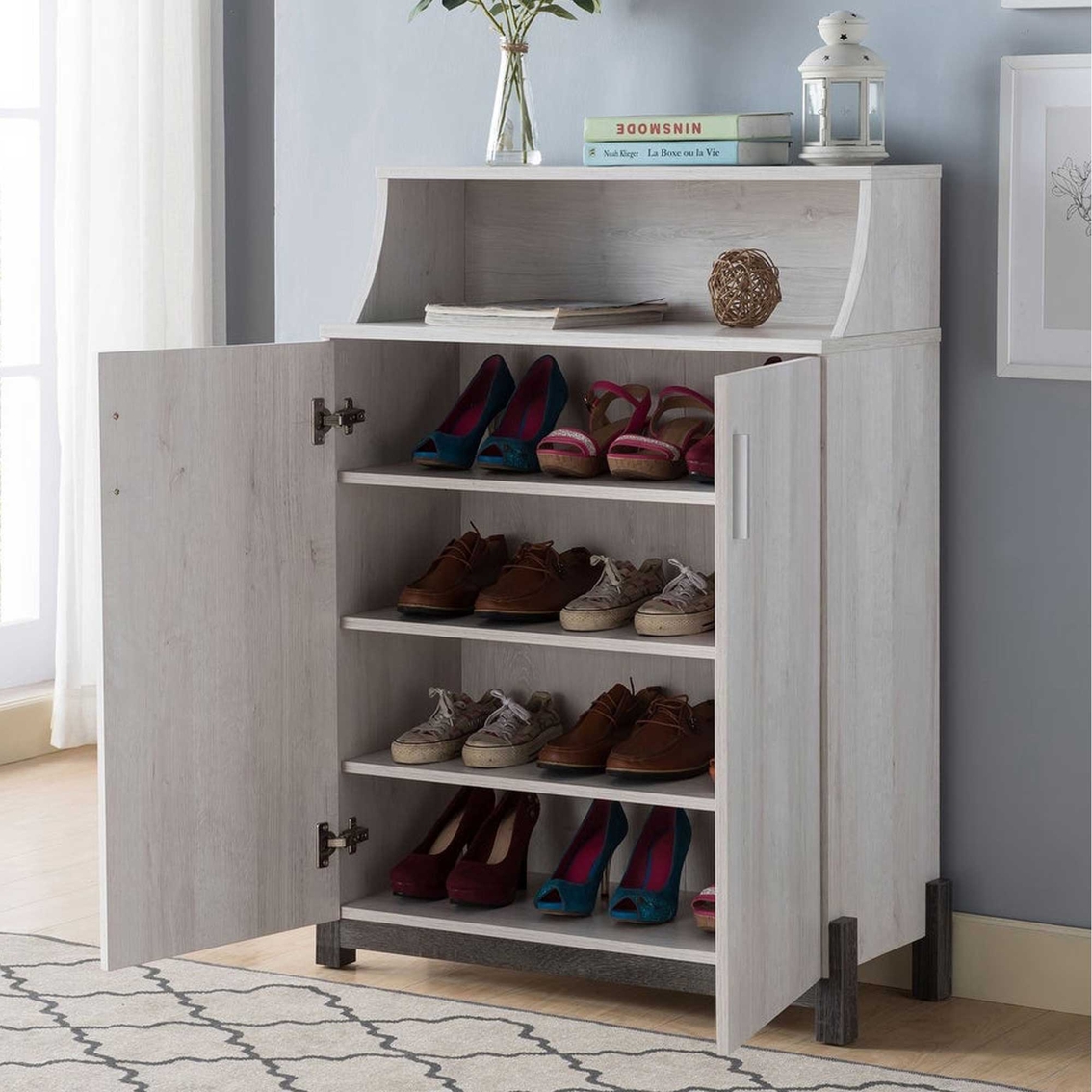 Furniture Of America Kieran Shoe Cabinet | Closet Organization ...