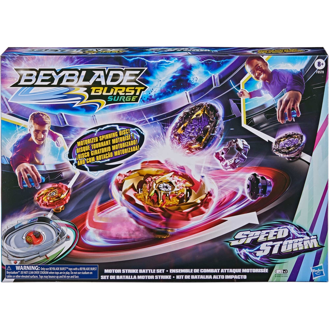 Beyblade Burst Surge Speed Storm Motor Strike Battle Set