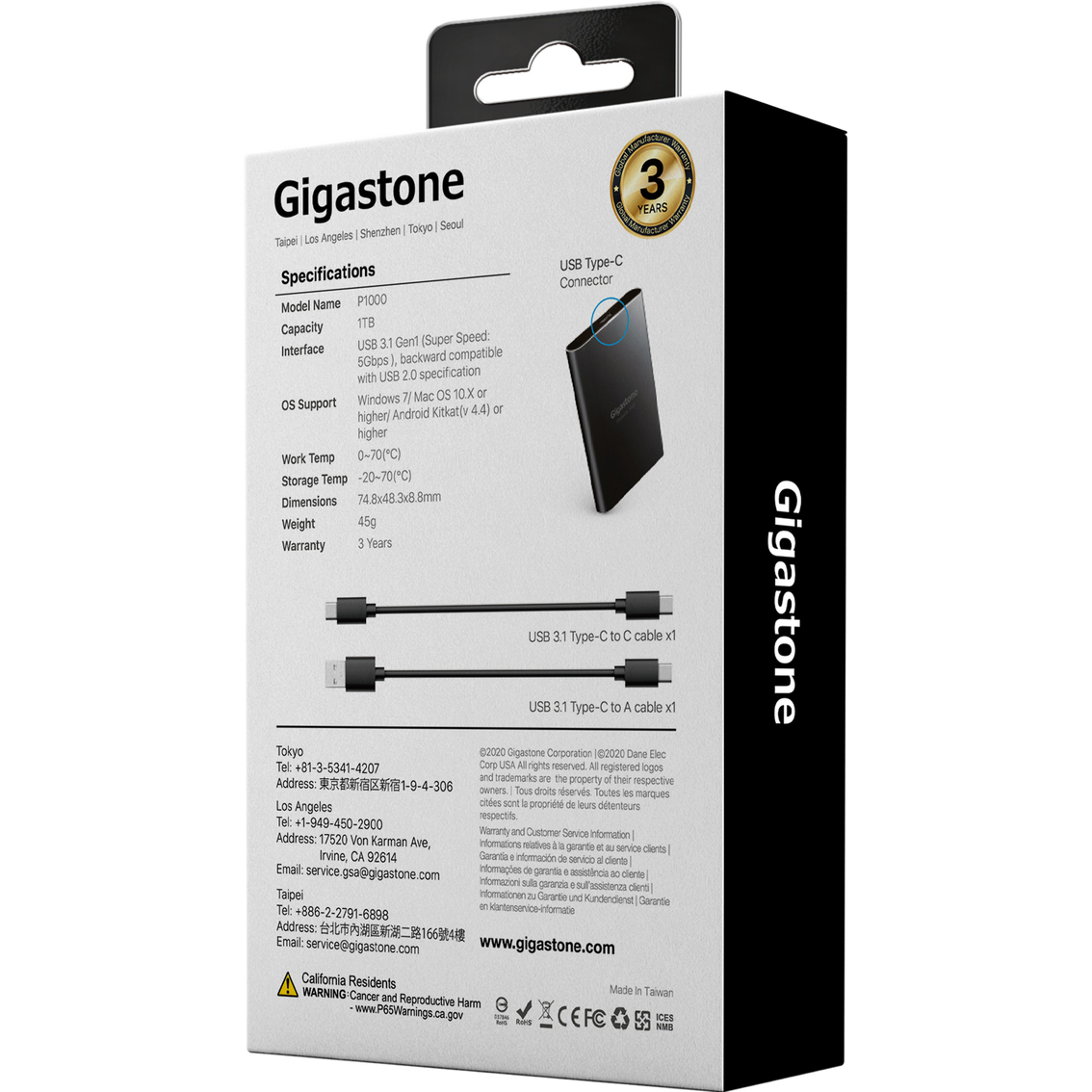 Gigastone External Portable SSD 1TB Drive - Image 2 of 3