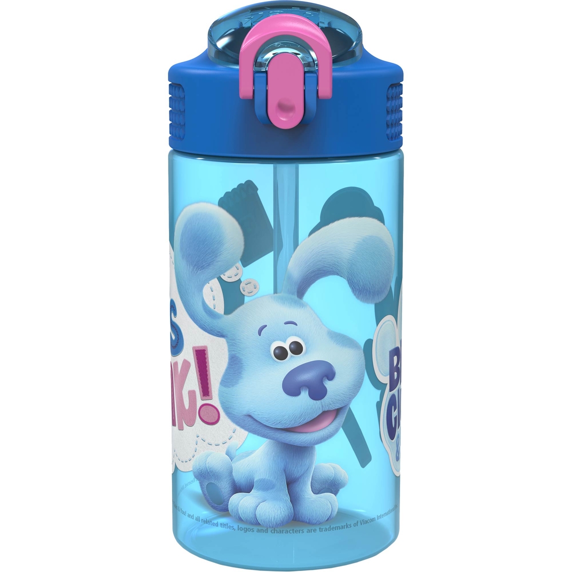 Zak Designs Blues Clues And You 16 Oz. Plastic Park Straw Bottle, Glasses  & Drinkware, Household