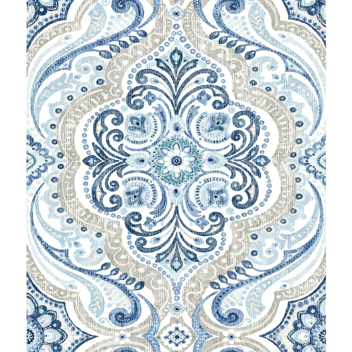 RoomMates Bohemian Damask Peel and Stick Wallpaper - Image 7 of 8