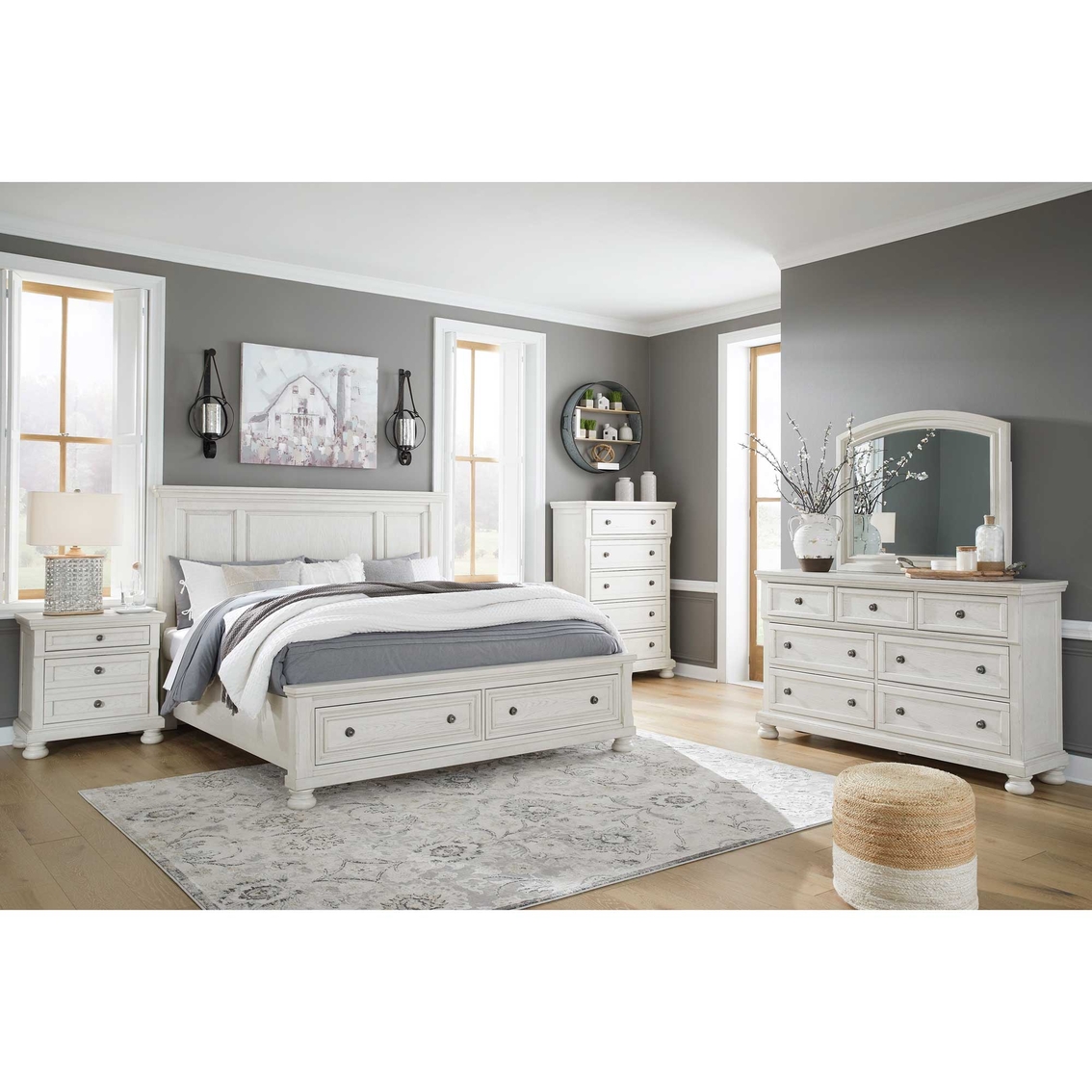 Signature Design By Ashley Robbinsdale Storage Panel Bed | Beds ...